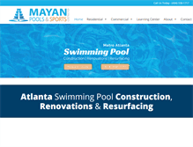 Tablet Screenshot of mayanpools.com